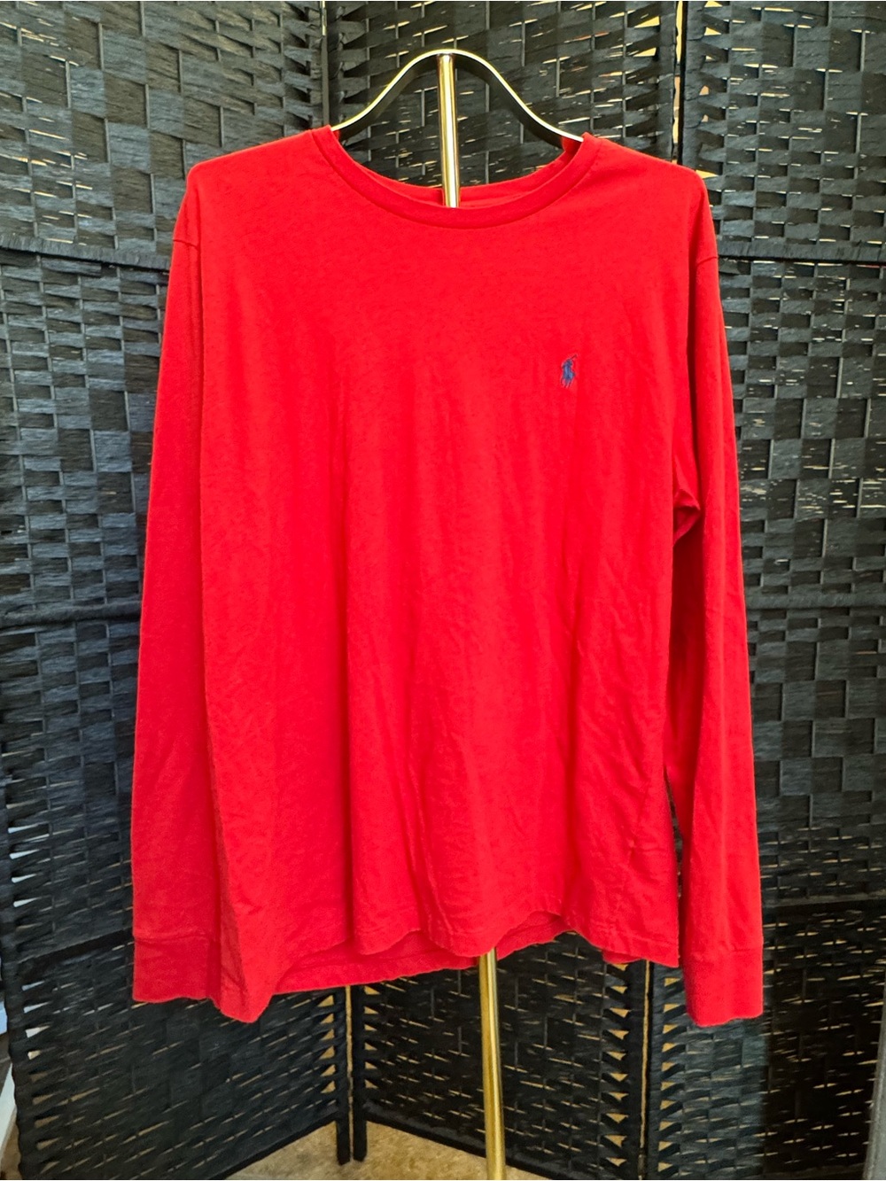 Polo by Ralph Lauren Long-Sleeve Crewneck Shirt - Red